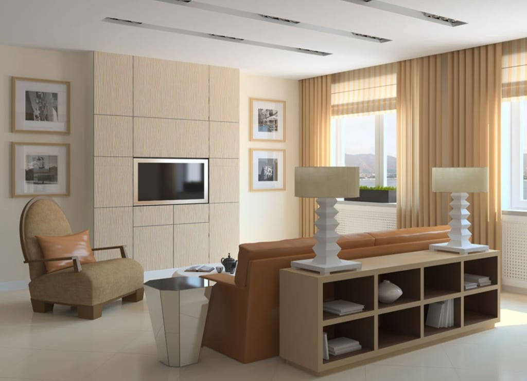 Rèm cửa chung cư Quận 2 sang trọng cho phòng khách